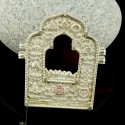 TIbetan Silver Gau Ghau Shrine Ritual Prayer Box Pendant from Patan, Nepal