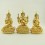 Fine Quality 9.25" Guru Tsongkhapa Statue Set Copper Statues Patan