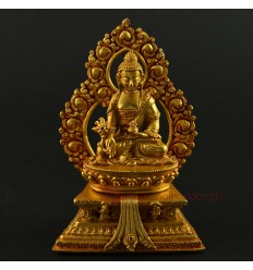 5" Medicine Buddha Statue on Throne