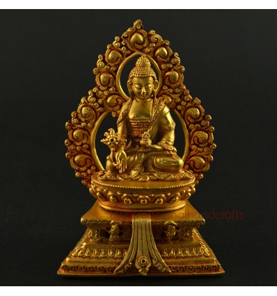 5" Medicine Buddha Statue on Throne