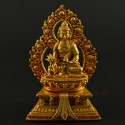 5" Medicine Buddha Statue on Throne