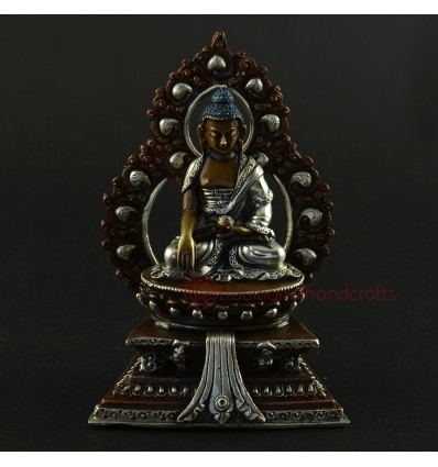 5" Shakyamuni Buddha Statue on Throne