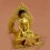 Fine Quality Lost Wax Method 7" Medicine Buddha Gold Gilded with Face Painted Copper Statue from Patan, Nepal