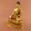 Gold Gilded with Face Painted 12" Shakyamuni Buddha Copper Statue Patan, Nepal