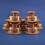 Finely Carved Copper Alloy with 3.25" Tibetan Buddhist Offering Bowls Set Nepal