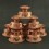 Hand Carved Copper Alloy 3.25" Offering Bowls Set -Tings Set of Eight  Set from Nepal