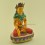 10" Crowned Shakyamuni Buddha Gold Gilded Painted Copper Statue From Patan, Nepal