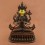 Fine Quality 15.25" Chenrezig Avalokiteshvara Copper Alloy with face painted Statue