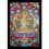 32.75" x 22.75" Manjushri Thangka Painting