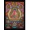 Fine Quality 42.25" x 29.25" Amitabha Buddha / Opame Gold Tibetan Buddhist Thangka Ritual Scroll Painting from Patan, Nepal