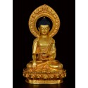 19" Shakyamuni Buddha Tomba Gold Gilded Antiquated Fine Quality Copper Statue From Patan, Nepal