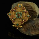 Tibetan Buddhist Ritual Sacred Double Dorje Prayer Box  Pendant Ghau from Patan, Nepal