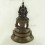 Oxidized Copper Alloy 15.25" Crowned Shakyamuni/Tomba Buddha Statue Frm Patan Nepal