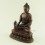 Oxidized Copper Alloy 7.5" Medicine Buddha / Menla Statue from Patan, Nepal