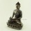 Oxidized Copper Alloy 8.5" Medicine Buddha / Menla Statue from Patan, Nepal