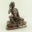 Hand Carved 8" Milarepa Copper Statue in Oxidation Finish from Patan, Nepal