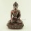 Oxidized Copper Alloy 7.25" Shakyamuni Buddha / Tomba Statue from Patan, Nepal