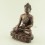 Oxidized Copper Alloy 7.25" Shakyamuni Buddha / Tomba Statue from Patan, Nepal