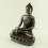 Oxidized Copper Alloy 8.5" Shakyamuni / Tomba Buddha Statue from Patan, Nepal