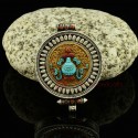 Tibetan Buddhist Ritual Sacred  Kalasha - Treasure Vase Ghau Prayer Box  Pendant from Patan, Nepal