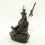 FINE QUALITY 9" GURU RINPOCHE / PADMASAMBHAVA LOST WAX METHOD OXDIZED COPPER ALLOY STATUE FROM PATAN, NEPAL