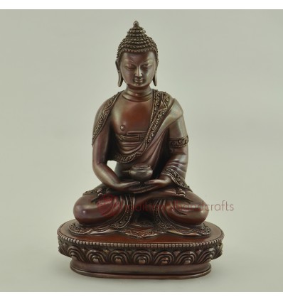 Fine Quality Hand Made 7" Amitabha Buddha Statue  From Patan, Nepal.