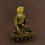 Fine Quality 24 Karat Gold Gilding and Face Painting 12.5" Shakyamuni Buddha Statue From Nepal