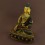 Fine Quality 24 Karat Gold Gilding and Face Painting 12.5" Shakyamuni Buddha Statue From Nepal