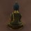 Fine Quality 24 Karat Gold Gilding and Face Painting 12.5" Shakyamuni Buddha Statue From Nepal