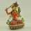 Fine Quality  24 Karat Gold Gilded and Hand Painted 14" Manjushri / Jambiyang Statue