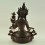 Hand Made 14" White Tara / Dolkar Oxidized Copper Alloy Statue Patan, Nepal