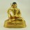 Gold Gilded Hand Carved 10.5" Guru Milarepa Copper Statue from Patan Nepal