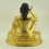 Gold Gilded Hand Carved 10.5" Guru Milarepa Copper Statue from Patan Nepal