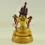 Fine Quality Hand Carved Painted 14" White Tara / Dolkar  Gold Gilded Copper Statue