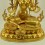 Fine Quality Gold Face Painted 19.5" Green Tara / Drolma  Copper Alloy  Gold Gilded Statue Patan