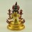 Fine Quality Gold Face Painted 19.5" Green Tara / Drolma  Copper Alloy  Gold Gilded Statue Patan