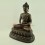 Oxidized Copper Alloy with Silver Eyes and Tika 21.75" Amitabha / Amida Buddha Opame Statue frm Patan Nepal