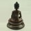 Oxidized Copper Alloy with Silver Eyes and Tika 21.75" Amitabha / Amida Buddha Opame Statue frm Patan Nepal