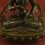  Hand Carved 19.5" Vajrasattva Drojesempa Oxidized Copper Statue From Patan, Nepal.