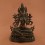 Green Tara Statue 13" Oxidized  Copper Alloy Green Tara Dolma Statue from Patan, Nepal