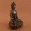 Oxidized Copper Alloy 8.25" Medicine Buddha / Menla Statue from Patan, Nepal