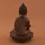 Oxidized Copper Alloy 8.25" Medicine Buddha / Menla Statue from Patan, Nepal