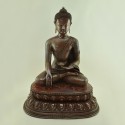 Hand Made Oxidized Copper Alloy 18" Shakyamuni Buddha / Tomba Statue from Patan, Nepal