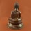 Oxidized Copper Alloy 12.5" Shakyamuni / Tomba Buddha Statue From Patan, Nepal