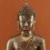 Oxidized Copper Alloy 12.5" Shakyamuni / Tomba Buddha Statue From Patan, Nepal