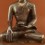 Oxidized Copper Alloy 12.5" Shakyamuni / Tomba Buddha Statue From Patan, Nepal