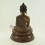 Oxidized Copper Alloy 12.5" Shakyamuni Buddha / Tomba Statue from Patan, Nepal