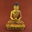 Fine Quality Hand Painted 11" Amitabha Buddha / Sangye Opame Statue from Patan, Nepal