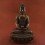 Oxidized Copper Alloy 13" Amitabha / Amida Buddha Opame Statue frm Patan Nepal