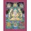 42.75" x 31.75" Chenrezig Thangka Painting